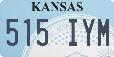 KS license plate 515IYM