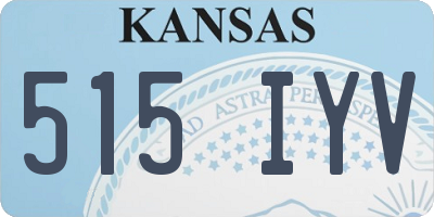 KS license plate 515IYV