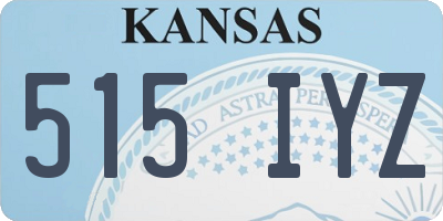 KS license plate 515IYZ