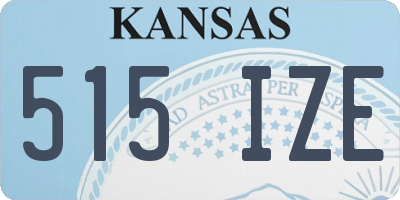 KS license plate 515IZE
