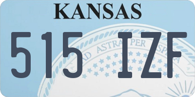 KS license plate 515IZF