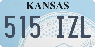 KS license plate 515IZL
