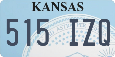 KS license plate 515IZQ