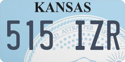 KS license plate 515IZR