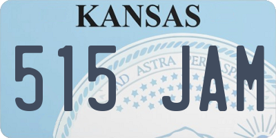 KS license plate 515JAM