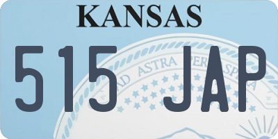 KS license plate 515JAP