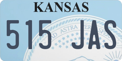 KS license plate 515JAS