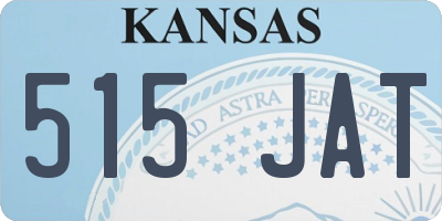 KS license plate 515JAT