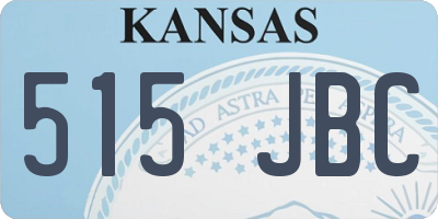 KS license plate 515JBC