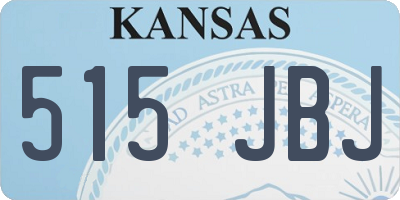 KS license plate 515JBJ