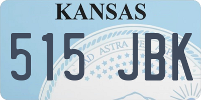 KS license plate 515JBK