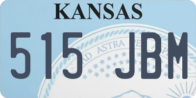 KS license plate 515JBM