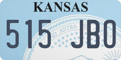 KS license plate 515JBO