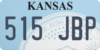 KS license plate 515JBP