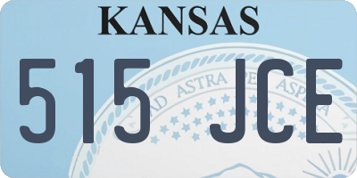 KS license plate 515JCE