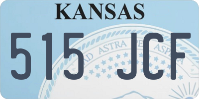 KS license plate 515JCF