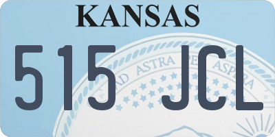 KS license plate 515JCL