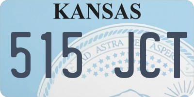 KS license plate 515JCT
