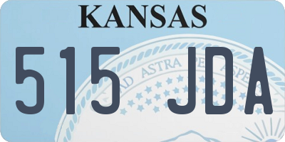 KS license plate 515JDA