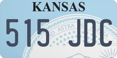 KS license plate 515JDC