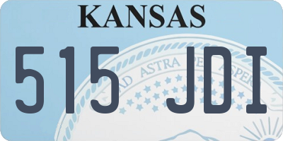 KS license plate 515JDI