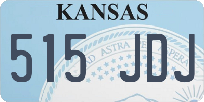 KS license plate 515JDJ