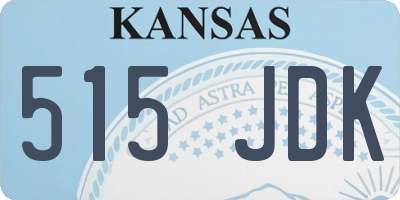 KS license plate 515JDK