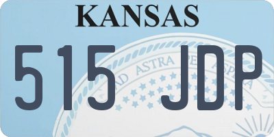 KS license plate 515JDP