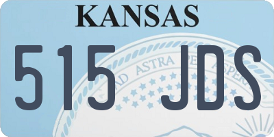 KS license plate 515JDS