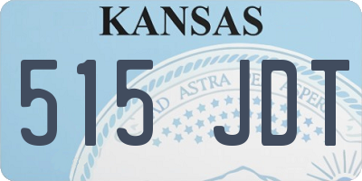KS license plate 515JDT