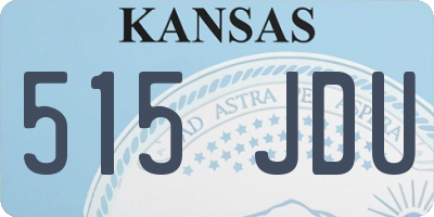 KS license plate 515JDU