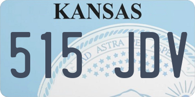 KS license plate 515JDV