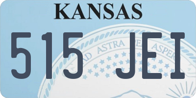 KS license plate 515JEI