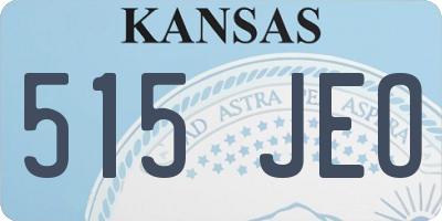 KS license plate 515JEO