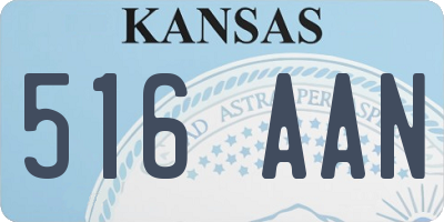 KS license plate 516AAN