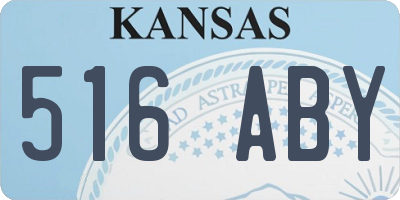 KS license plate 516ABY