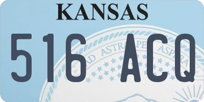 KS license plate 516ACQ