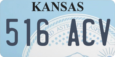 KS license plate 516ACV