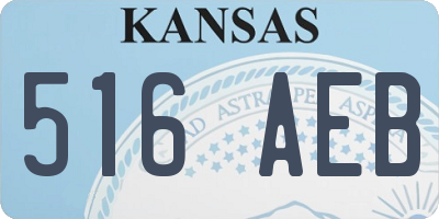 KS license plate 516AEB