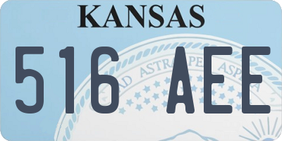 KS license plate 516AEE