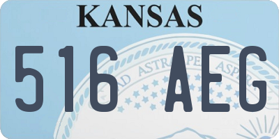 KS license plate 516AEG