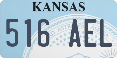 KS license plate 516AEL