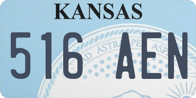 KS license plate 516AEN