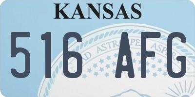 KS license plate 516AFG