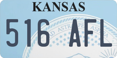 KS license plate 516AFL