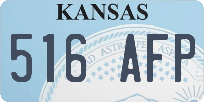 KS license plate 516AFP