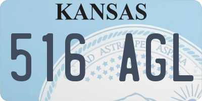 KS license plate 516AGL