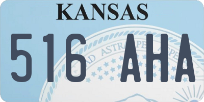 KS license plate 516AHA