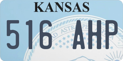 KS license plate 516AHP