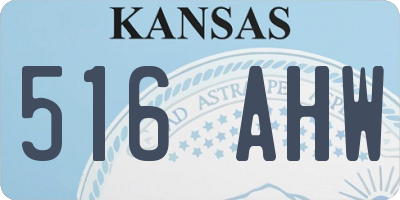 KS license plate 516AHW